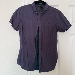 Denim & Flower Casual Purple Button Down Shirt
